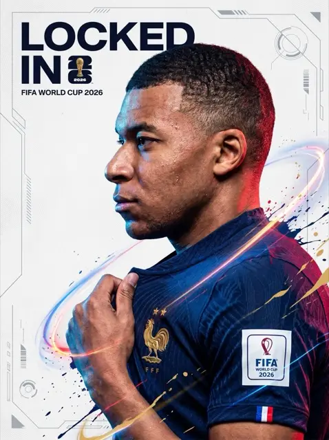 FIFA2026 法国队球星锁定海报 AI 角色图