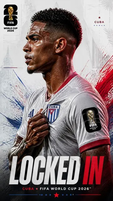 FIFA2026 美国队锁定球员海报 AI 角色图