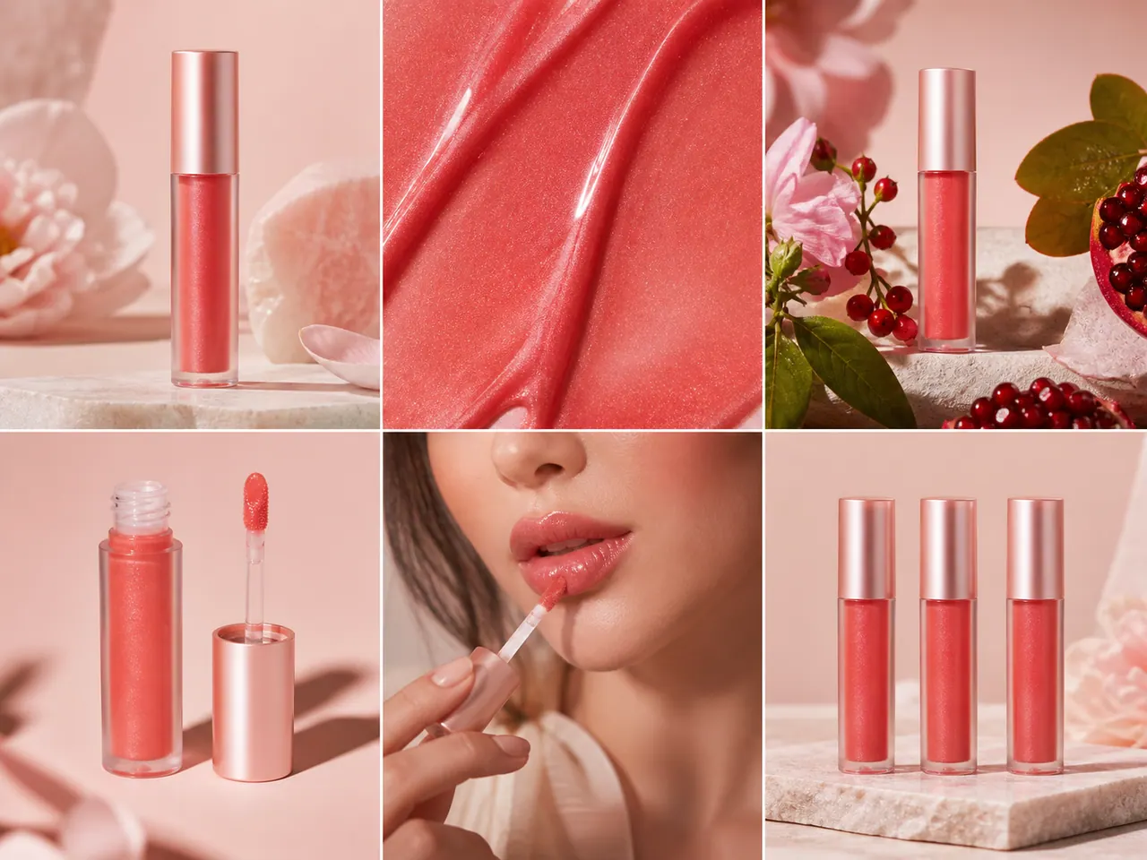 Beauty product image with clear packaging, material, and finish details